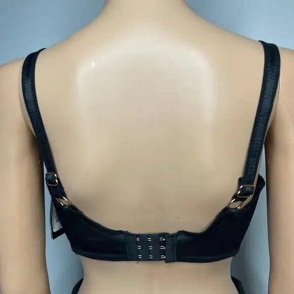 Curvy Kate Scantilly Peek-A-Boo Lace Balcony Bra size 34L Black New - Picture 3 of 13